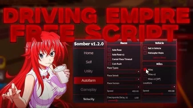 [OP] Driving Empire Script (30+ Features)