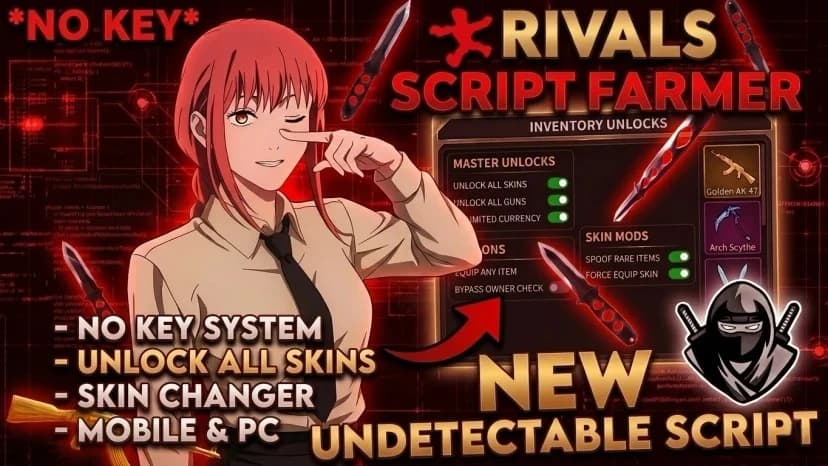 Best Rivals Script | Unlock All Skins, Rage / Legit 50+ More
